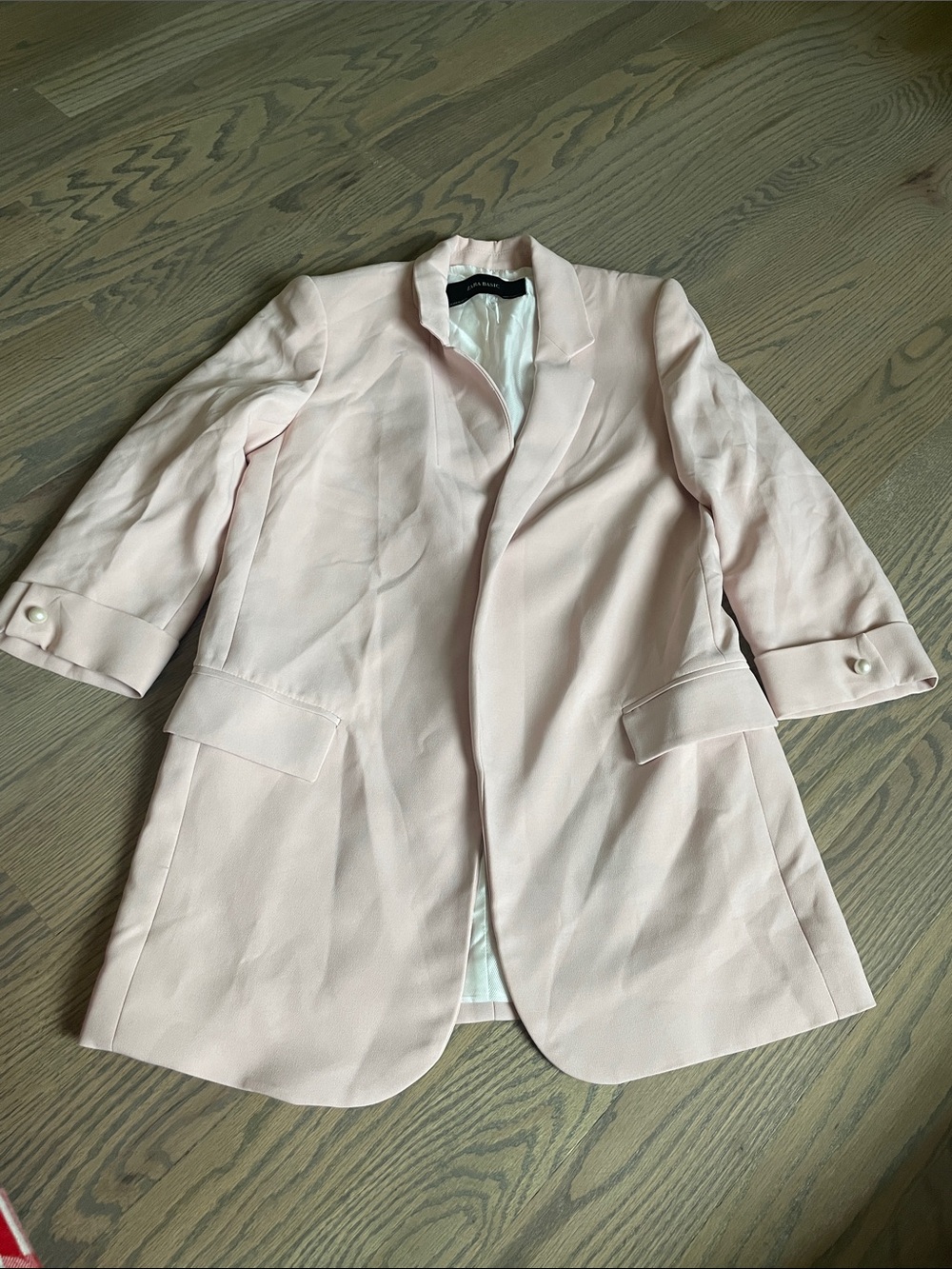 Zara Pale Pink Women's Blazer Jacket